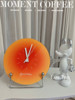 [Rongke] Sunset Clock Wall Clock Home Creative Simple Silent Glass Clock Living Room Home Decoration Ornament