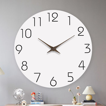 2026 New Stylish Living Room Trendy Wall Clock Creative Clock Simple Home Use No-Drill Silent Quartz Clock