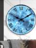 Internet-Famous Silent Wall Clock, Living Room Clock, Bedroom Clock, Creative Quartz Clock, Simple Modern Glass Wall Clock for Home Use