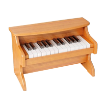 Kuangmeng childrens toy piano 25-key wooden infant and toddler beginner mini electronic keyboard birthday gift for boys and girls