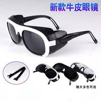Welders electric welding mask glasses flat light dust protection goggle ink mirror anti-dust gas welding argon arc welding anti-glare