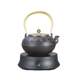 Cast Iron Kettle for Hand-Boiling Water, Teapot for Brewing Tea, Electric Ceramic Stove Tea Maker, Health-Preserving Household Crab Tea Set, Craft Gift Set