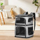 Double-Layer Pet Bag, Large Capacity, Two-Cat Bag, Portable Cat Backpack, Breathable, Foldable Backpack Pet Bag