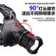 New XHP70 strong light headlight USB rechargeable outdoor zoom long-range aluminum alloy high-power LED headlight