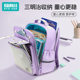 Rui Brand New Children's Schoolbag, Spine-Protecting, Burden-Reducing, Ultra-Light, for Primary School Students in Grades Three to Six, Boys and Girls, Cloud Schoolbag
