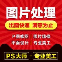 ps图片理证件合成人像专业婚纱照精修照片去水印老照片修复人像