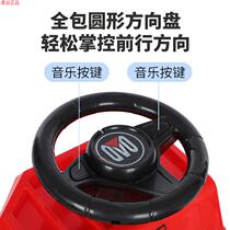 Large excavator can sit on a four-wheel music scooter with lights 1-3-6 years old dump truck twist car one year old anti-fall a