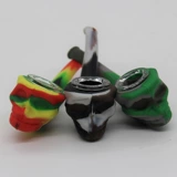 Силиконовая клейкая труба Новая творческая труба с призраками со стеклянной миской силиконовой трубной фабрики прямые продажи