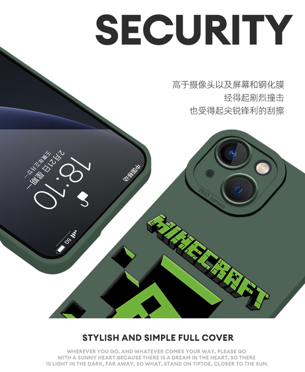 Minecraft Pixelated Characters iPhone Case