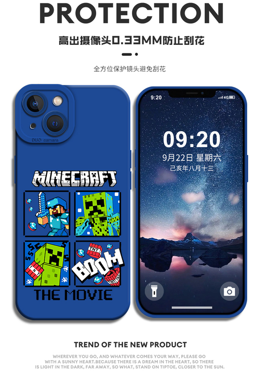 Minecraft Pixelated Characters iPhone Case