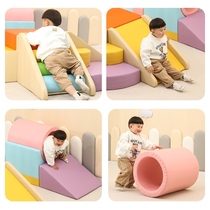Childrens sensory integration soft package slide sponge climbing software combination physical training kindergarten sensory integration training stairs