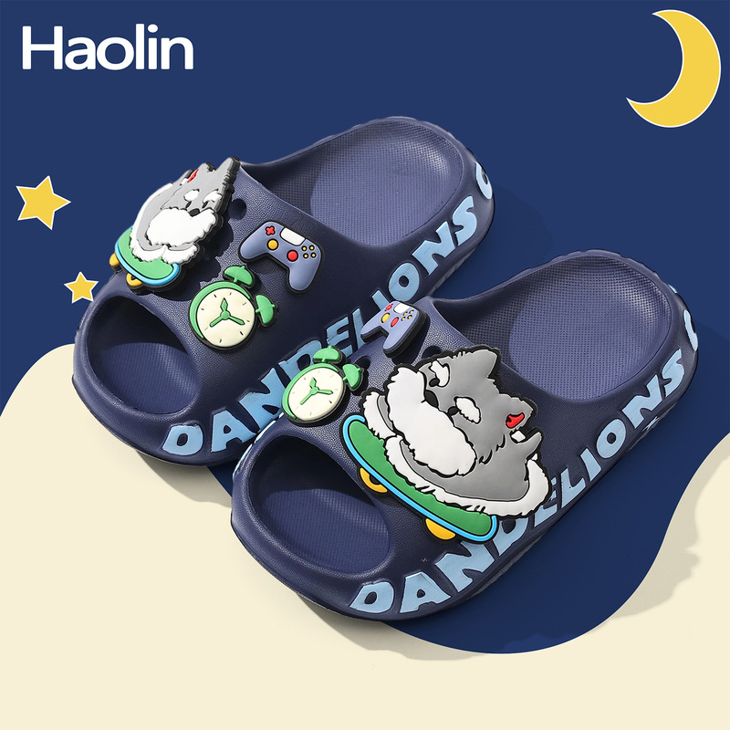 Bean Sprout Doll 030 Children's Slippers Summer Non-Slip Soft Sole Eva Eco-Friendly Cartoon Puppy Boys' Sandals