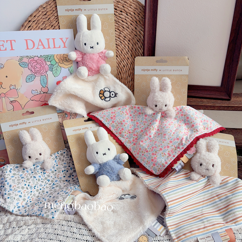 In Stock Japanese Miffy Rabbit Series Comfort Towel Baby Newborn Supplies Companion Towel Drool Towel