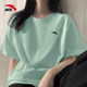 安踏速干短袖女2025夏季新款跑步上衣大码半袖速干透气凉感T恤女