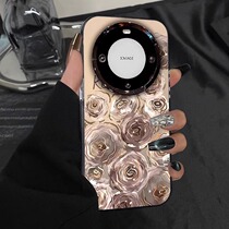 Full screen of roses retro literary style niche style large frame lens