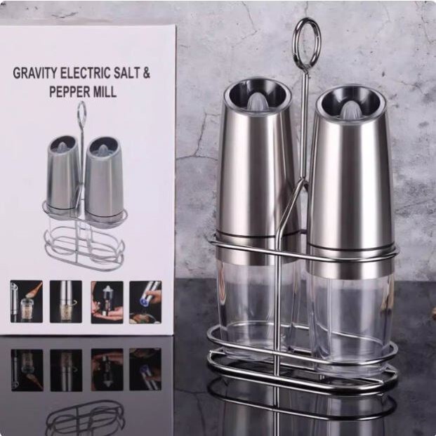 Japanese Electric Black Pepper Grinder, Peppercorn and Sea Salt Grinding Bottle, Manual Stainless Steel Automatic Grinder Japanese Electric Black Pepper Grinder, Peppercorn and Sea Salt Grinding Bottle, Manual Stainless Steel Automatic Grinder