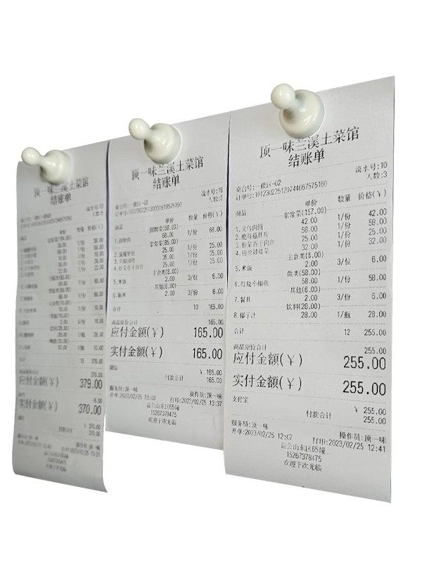 Magnetic Order Holder for Restaurant Kitchens, Receipt Clip, Menu Paper Holder, Takeout Order Holder, Magnetic Stone