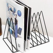 Vinyl record storage rack suitable for bookshelf placed on the table CD display rack vinyl record display frame triangle