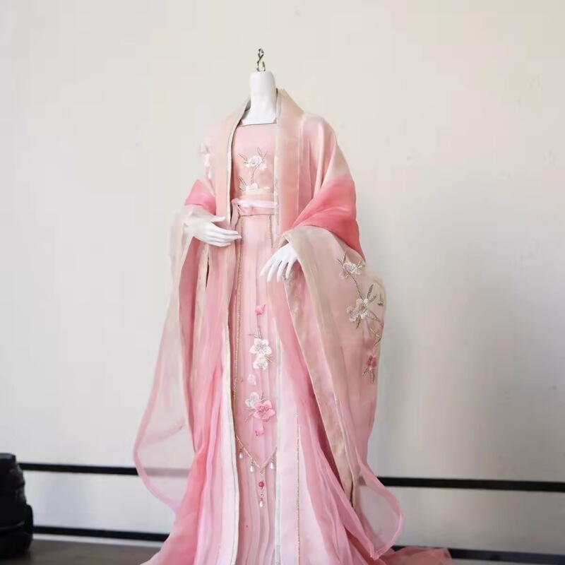 2026 New Original Hanfu【Peach Spring】Bjd Doll Clothes Pink Peach Blossom Embroidery Style 2026 New Original Hanfu【Peach Spring】Bjd Doll Clothes Pink Peach Blossom Embroidery Style