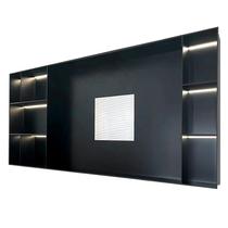 Customized stainless steel TV niche embedded metal display wall cabinet living room storage rack wine cabinet