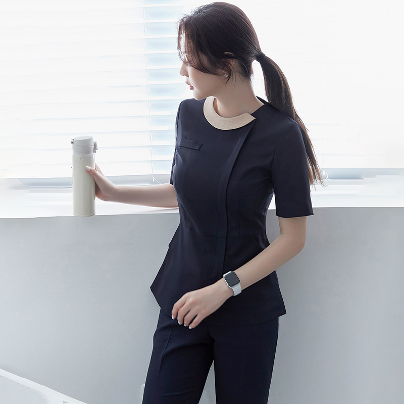 Nurse Uniform, Short-Sleeved Scrub Suit, Doctor Uniform, Scrub Suit, Women's Beauty Salon Skin Management Therapist Work Uniform