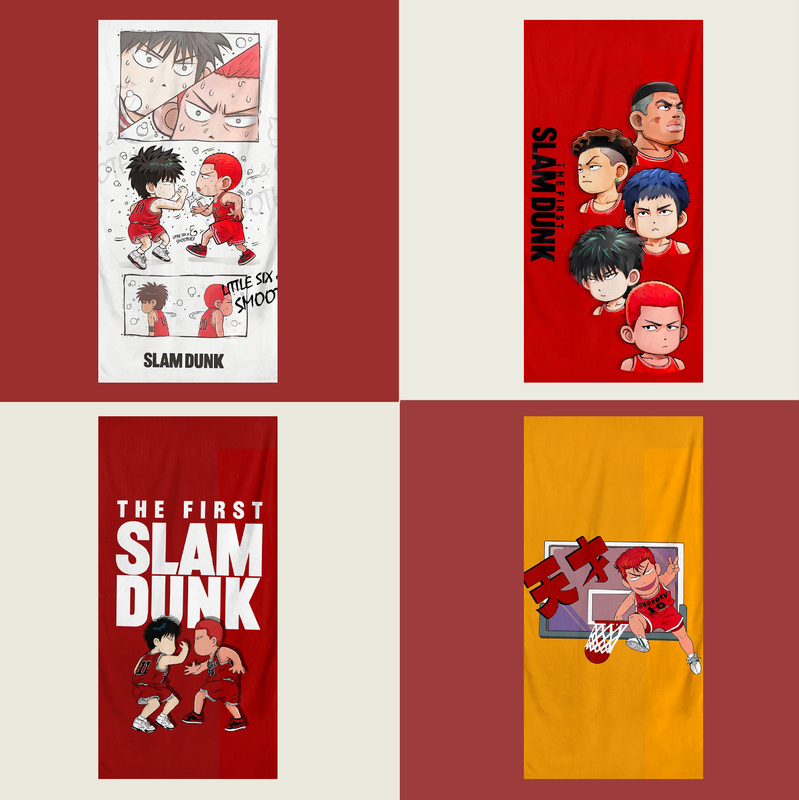 Slam Dunk Children's Towel Adult Men's Swimming Warm Shawl Sports Quick-Drying Towel Fitness Towel Beach Towel