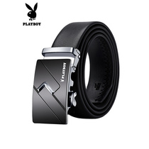 New belt mens leather pants with mens belt 100 lap automatic buckle upscale brand dad