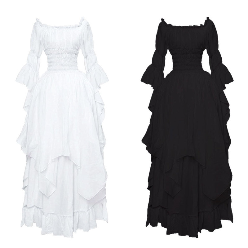 Medieval Lace Bell-Sleeve Dress, Retro Gothic Dress, Cosplay Ball Gown, Princess Dress Medieval Lace Bell-Sleeve Dress, Retro Gothic Dress, Cosplay Ball Gown, Princess Dress