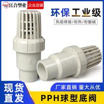 Germany and Japan imported PPH bottom valve PPR ball check valve PP hot melt ball core one-way valve water pump water basket