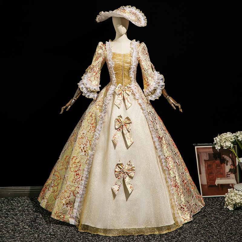 European-Style Court Drama Photo Shoot Princess Dress Tea Party Cosplay Performance Dress Stage Play Costume Baroque Dress European-Style Court Drama Photo Shoot Princess Dress Tea Party Cosplay Performance Dress Stage Play Costume Baroque Dress