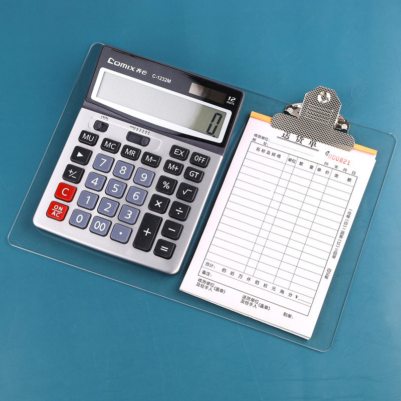 Order Pad Board for Clothing, Restaurant Writing Board, Handheld Order Pad, Right-Side Clip Pad, Order-Specific Clipboard, Handheld Document Holder, Can Hold Calculator, File Clipboard, Horizontal Style