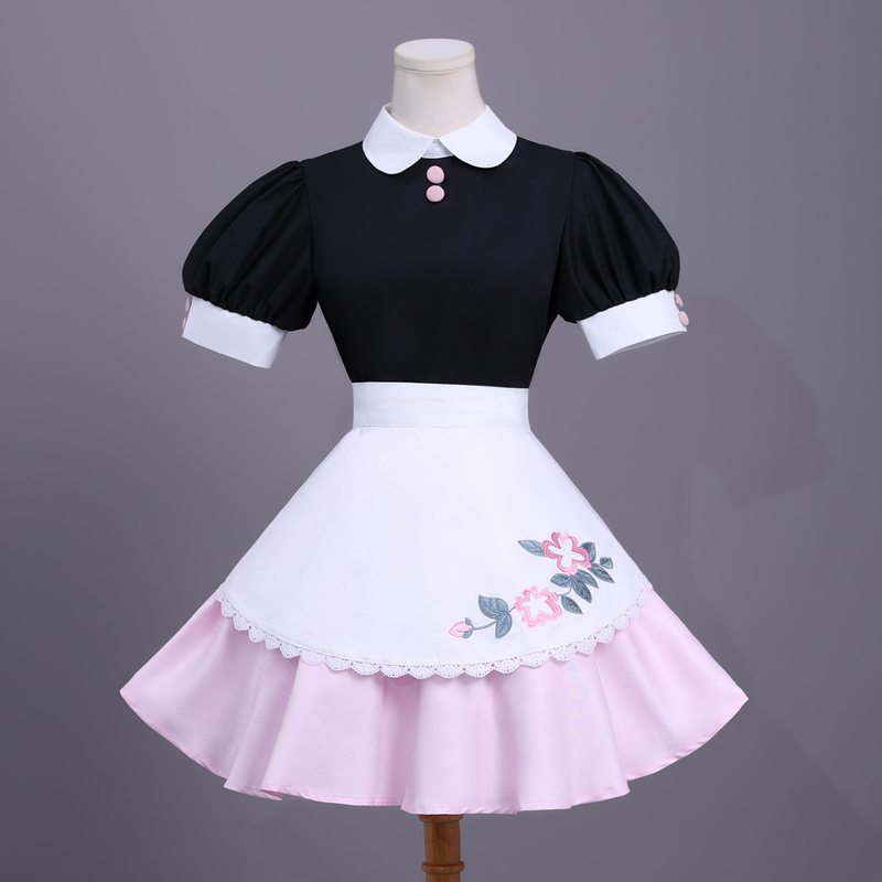Ladybug Reddy Cosplay Miracle Girl Movie Maid Outfit Cosplay Marina Pink Short Skirt Cosplay Costume