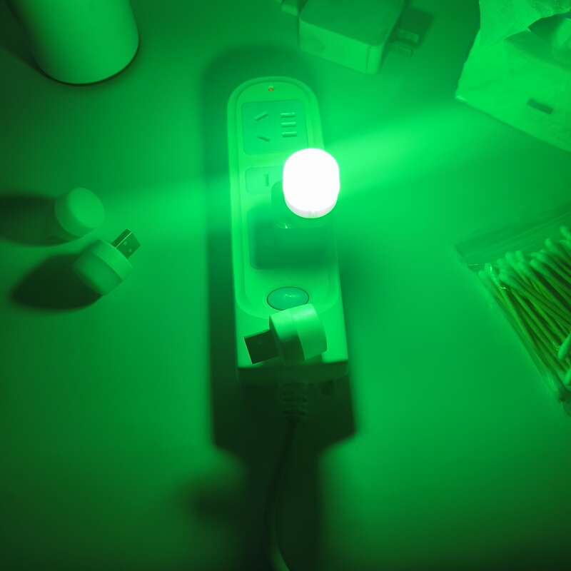 Green Light Night Light, Colorful Atmosphere Mood Light, White Warm Light, Red, Yellow, Blue, Green, Purple Bedroom Night Light for Sleep