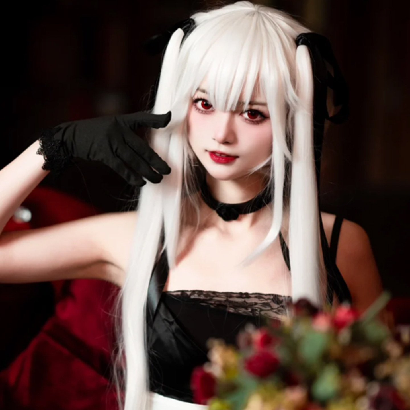 美少女万华镜篝之雾枝同款cos长直发纯白色空气刘海发套测评_COSPLAY配件_淘宝游戏网