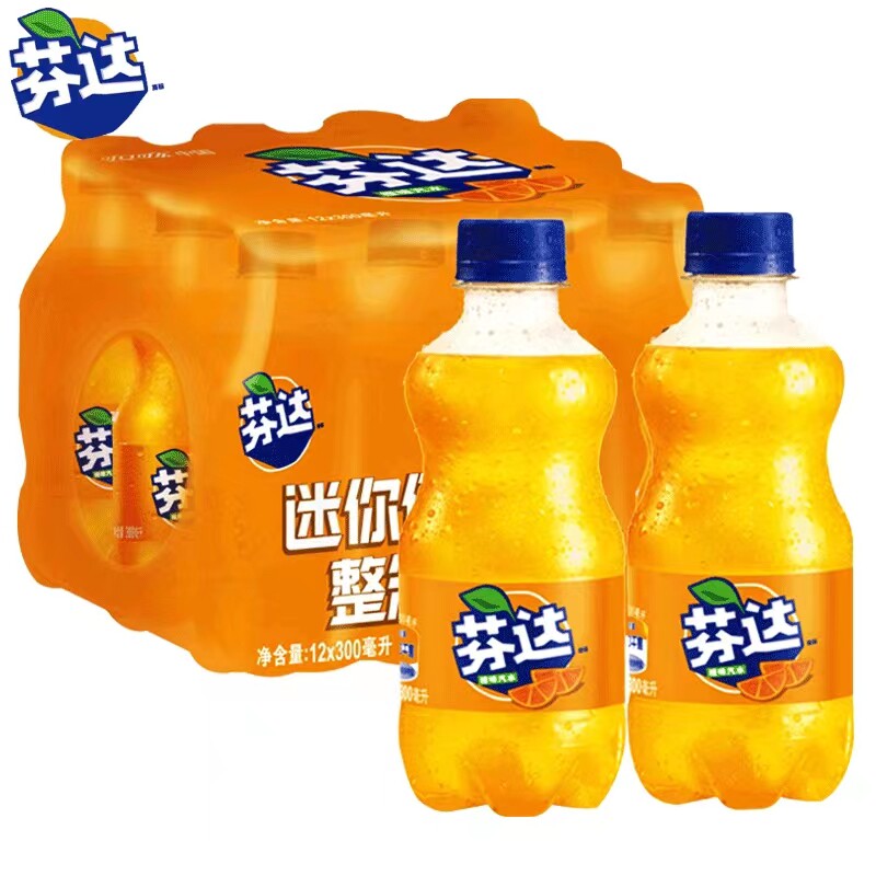 🎉 果味清爽,芬达300ml*24瓶橙味迷你装秒杀特惠!🥤-碳酸饮料-淘宝好物网
