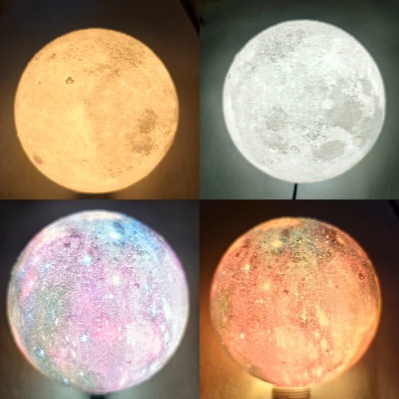 Led Moon Light Bulb 3D Printing Technology E27 Screw-Mount Starry Sky Ball Energy-Saving Eye Protection Three-Color Flicker-Free Spherical Light Bulb Led Moon Light Bulb 3D Printing Technology E27 Screw-Mount Starry Sky Ball Energy-Saving Eye Protection Three-Color Flicker-Free Spherical Light Bulb