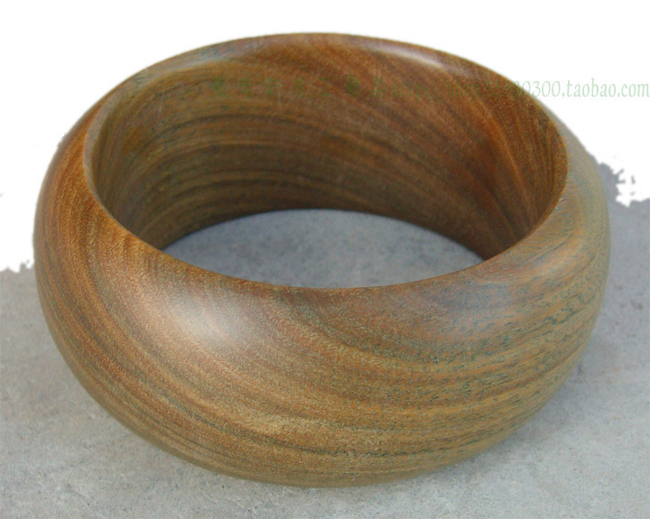 Black Sandalwood Bracelet with Special Fragrant Green Sandalwood, Round Wide Bracelet, Wide Version Bracelet, Wide Bracelet, Retro Log