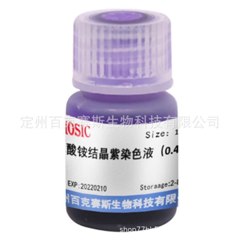 草酸铵结晶紫染色液 实验科研用试剂 百克赛斯生物 100ml/瓶
