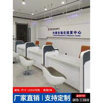 Anhui non-cash acceptance counter bank counter paint low cabinet 4s store after-sales reception service signing desk financial management office