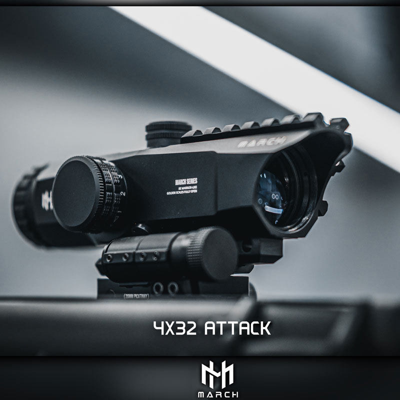 High-Definition Real Four-Fold Telescopic Sight with Double-Sided Rail, Equipped with a Small Red Laser and Red Dot Sight, Slingshot Toy Accessory