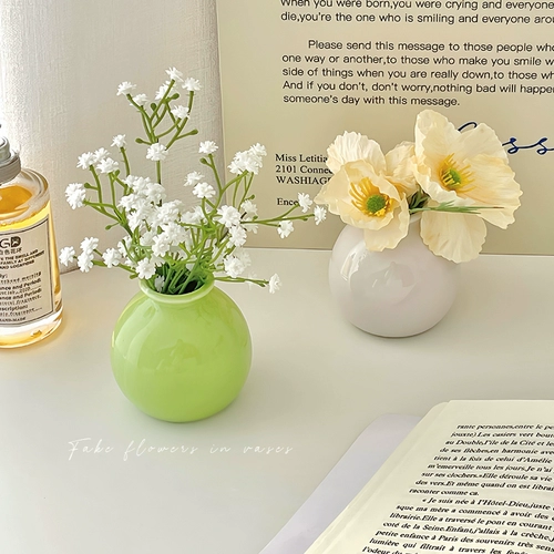 Цвет вазы сухой цветок простой набор праздничный отдел офис на рабочем столе мини -маленький пакет артефакт