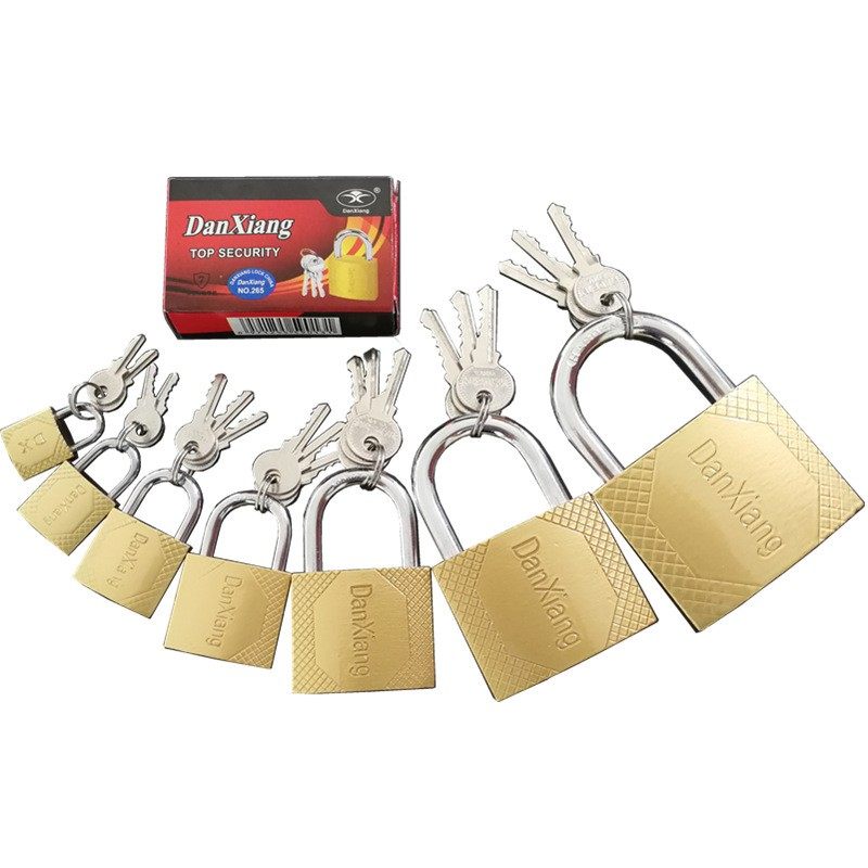 Universal Padlock, Power Imitation Copper Padlock, Concentric Lock, Motor Box Cabinet Universal Lock, Warehouse Property School Escape Window
