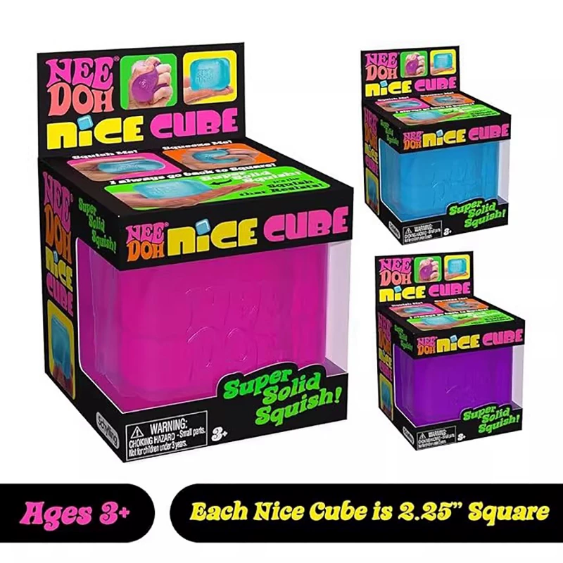  Декомпрессия квадратный щипок Schylling Needoh Nice Cube сенсорные игрушки декомпрессия и venting игрушки