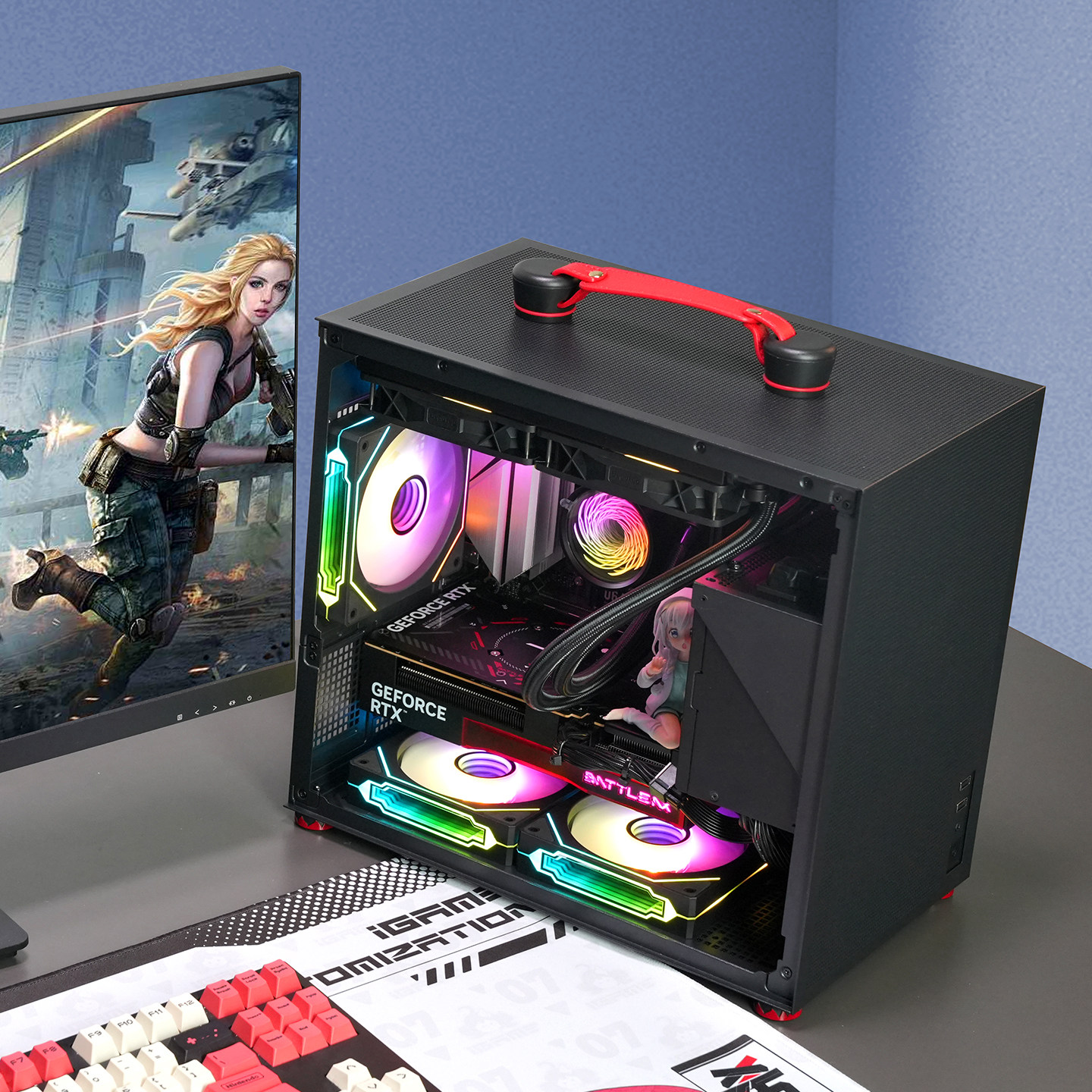 [24-Month Interest-Free]Colorfire official store Seven Rainbow Rtx5060 Warhammer Laptop Pc I5 14400F Delta Operation U5 230F Desktop DIY Assembly Complete Computer