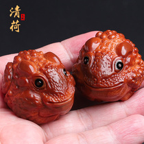Brazilian large olive core olive golden toad head imported seed carving health care handball mens and womens handicap