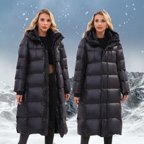 Northeastern Harbin tourism thermal equipment 500g couple black gold goose down thickened extreme cold down jacket super thick cold protection