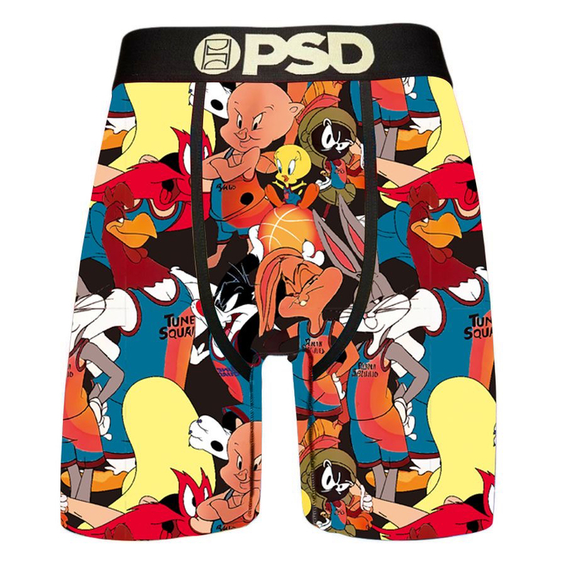 Psd American Graffiti Basketball Sports Shorts Boxer Briefs Men's Hip-Hop Underwear Trendy Tight Elastic Boxer Briefs