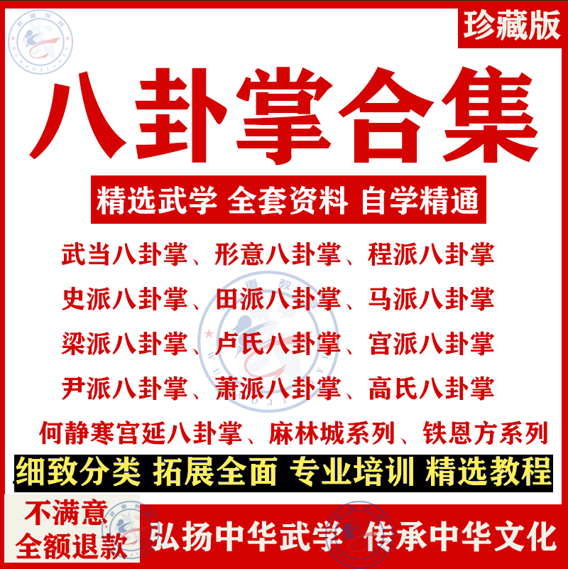 八卦張チュートリアルビデオ教育武当八卦張Xingyi Chengpai Shipai Tianpai Gongpai Luの八卦張