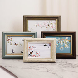 [Large Quantity Discount] Retro Style Photo Frame Table Hanging Wall 6781012 Inch A45 Couple Memorial Book Desktop Decoration