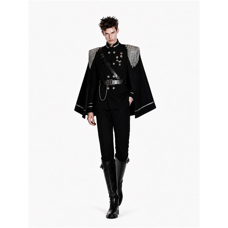 Chela【墨影尘杉】Wide-Shoulder, Narrow-Waist Suit, High-End Men's Jacket, Structured Shoulder-Cut, Waist-Cinching Suit